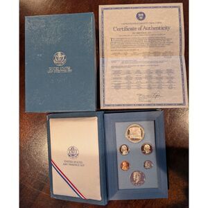 1987 U.S. Mint Prestige Proof Set–Constitution Bicentennial SILVER & Half Dollar